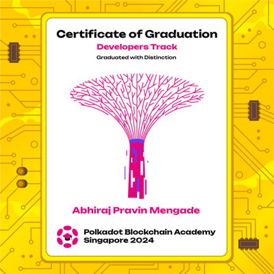 Certificate of Graduation with Distinction #1